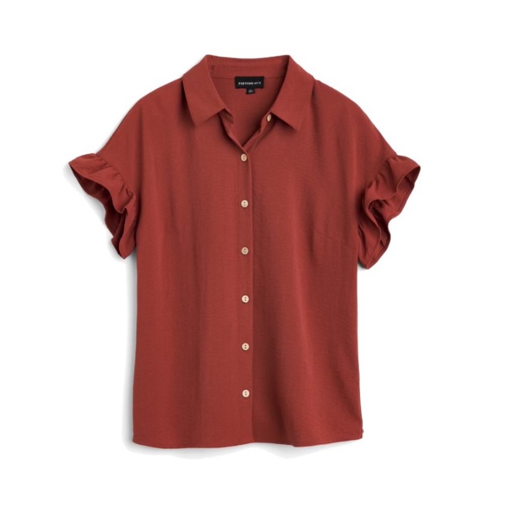 Jovanny ruffle sleeve blouse